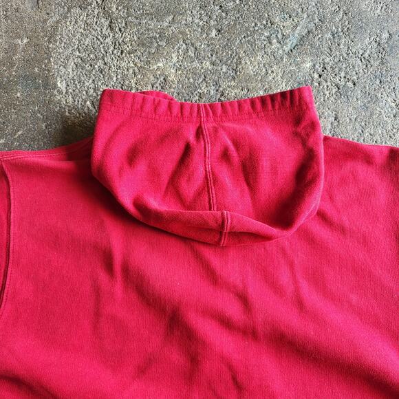 Washington State Cougars WSU Cropped Hoodie Sweatshirt Womens XL Red Adidas Gym - Picture 6 of 9